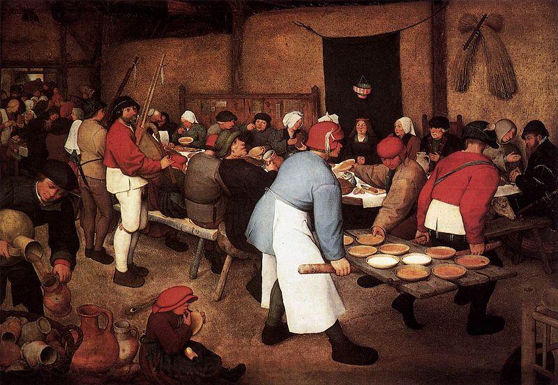 Pieter Bruegel the Elder Peasant Wedding Norge oil painting art